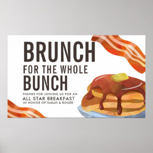 Poster BRUNCH POUR LA BANDE Rassemblement Petit Déjeune
