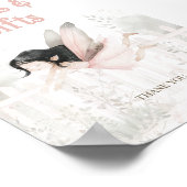 Poster Brunette Fairy Books for Baby Table Sign (Coin)