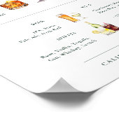 Poster BRUNSWICK Green Signature Boissons Mariage Bar Sig (Coin)