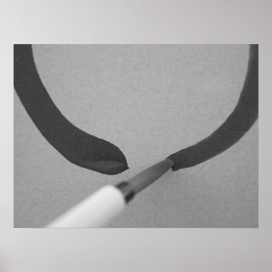 Poster Brush calligraphie Zen Enso (Devant)