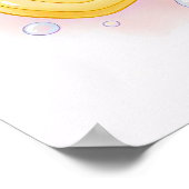 Poster Brush, Floss, Flush, Wash Kids Bathroom Wall Art (Coin)