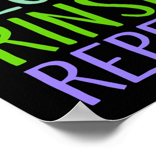 Poster Brush, Floss, Rince, Repeat (Coin)