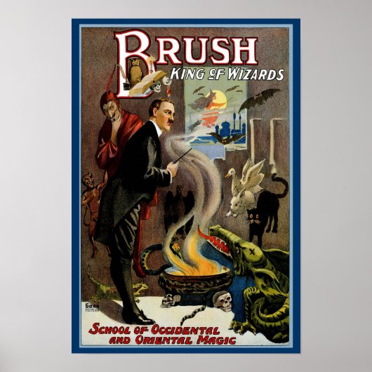 Poster Brush ~ Roi des sorciers (Devant)