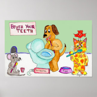 Poster Brush your Teeth!