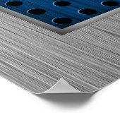 Poster Brushed metal-look Justice Scales (Coin)