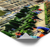 Poster Brussels, Belgium cityscape photo (Coin)