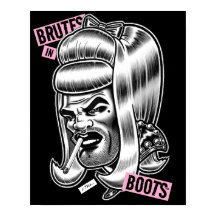 Brutes en bottes™/Bas rockeux™/Perruque