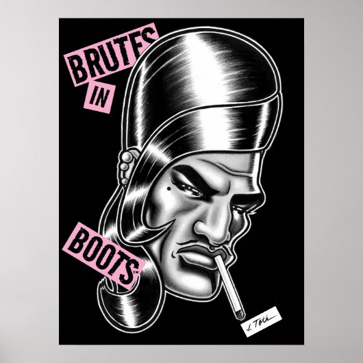 Poster Brutes en bottes™/"Boots" LaDoll™ (Devant)