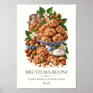 Poster Brutti ma Buoni – Vintage Italian Dessert
