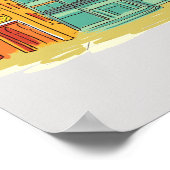 Poster Bruxelles, Belgique Célèbre Ville (Coin)