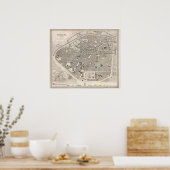 Poster Bruxelles et Belgique (Cuisine)