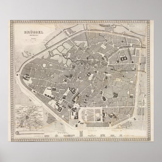 Poster Bruxelles et Belgique (Devant)