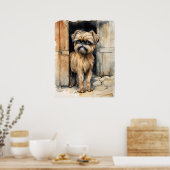 Poster Bruxelles Griffon - Art Chien Imprimer (Cuisine)