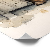 Poster Bruxelles Griffon - Art Chien Imprimer (Coin)