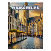 Poster Bruxelles, ville de contrastes et de charmes (Devant)