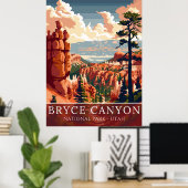 Poster Bryce Canyon National Park Utah Desert Landscape (Bureau à domicile)