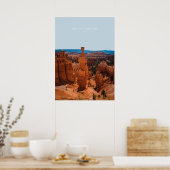 Poster Bryce Canyon, Utah Travel Artwork (Cuisine)