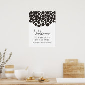 Poster BRYNDLE Moderne Vache Baby shower d'impression Bie (Cuisine)