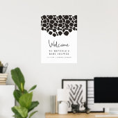 Poster BRYNDLE Moderne Vache Baby shower d'impression Bie (Bureau à domicile)