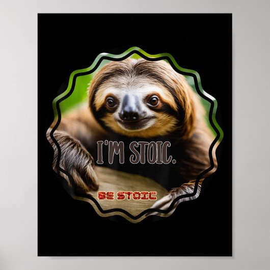 Poster Bs Im Stoic Sloth (Devant)