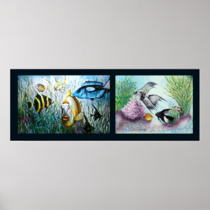 Poster Bubba et copie de collage d'amis
