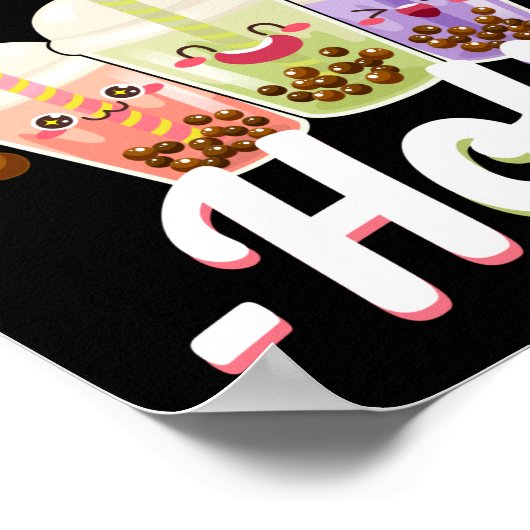 Poster Bubble Boba Tea Boba-holic (Coin)