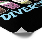 Poster Bubble Boba Tea Celebrate Diversity LGBT Pride (Coin)