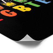 Poster Bubble Boba Tea LGBTea LGBT Pride Arc-en-ciel (Coin)