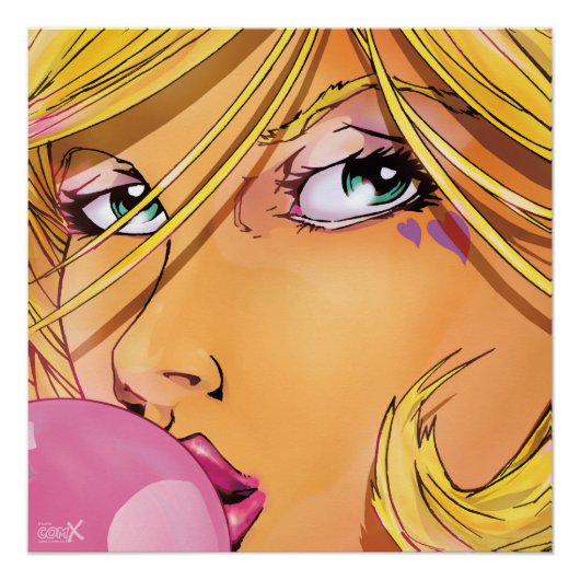 Poster Bubble Girl - Coupe (Devant)