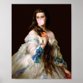 Poster Bubble Gum Diva avec rubans bleus (Devant)