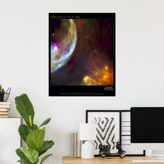 Poster Bubble Nebula - NGC 7635 Hubble Telescope (Bureau à domicile)