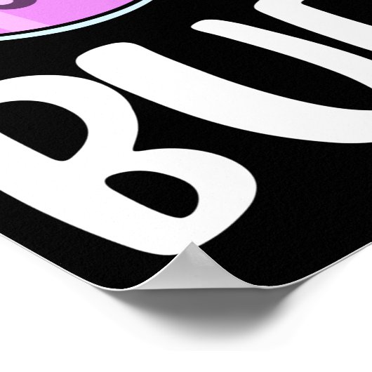 Poster Bubble Tea Cadeaux Filles Kawaii Bubble Tea (Coin)