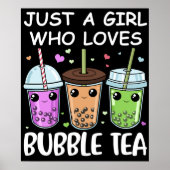 Poster Bubble Tea Cadeaux Filles Kawaii Bubble Tea (Devant)
