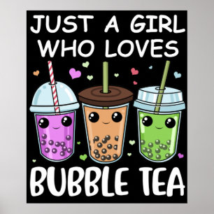 Poster Bubble Tea Cadeaux Filles Kawaii Bubble Tea