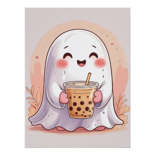 Poster Bubble Tea Ghost (Devant)