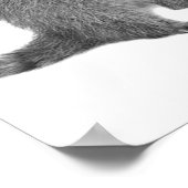 Poster Bubbles de Chewing-Gum de Raton-Laveur Mignon Crèc (Coin)