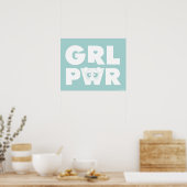 Poster Bubbles : Girl Power (Cuisine)