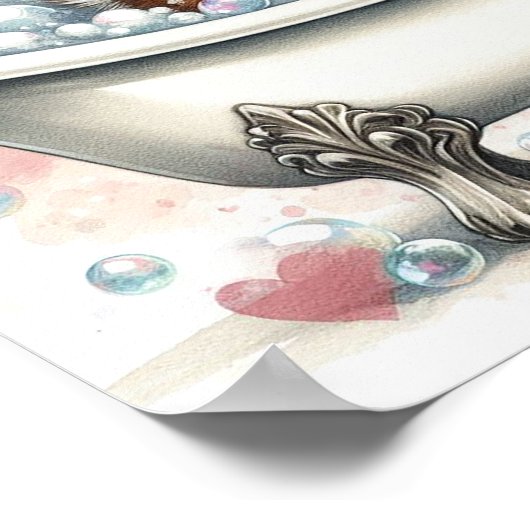 Poster Buble Bath Deer (Coin)