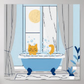 Poster Buble Bathtime pour Kitty (Devant)