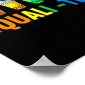 Poster Buble Boba Tea Equali-Tea Lgbt Pride Arc-en-ciel (Coin)