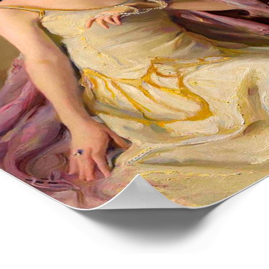 Poster Buble Gum Diva en robe jaune (Coin)