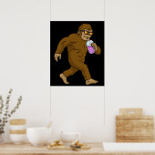 Poster Buble Thé Cadeau Enfants Bigfoot Boba Thé Buble Th (Cuisine)
