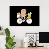 Poster Bubu le Vélo de Cochon de Guinée (Bureau à domicile)