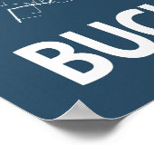 Poster Bucarest Roumanie Plan Ville Ligne Art Bleu Imprim (Coin)