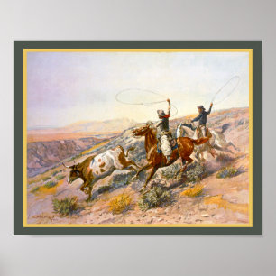 Poster Buccaroos 1902 Old West Cowboy
