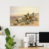 Poster Buccaros par Charles Marion Russell (Bureau à domicile)