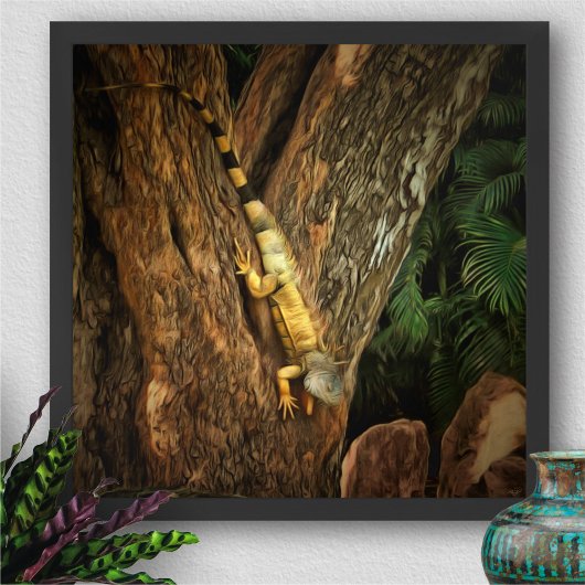 Poster Bucerias Iguana 1069 Art Print