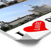Poster Bucharest - I Love - Romania - (Coin)