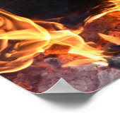 Poster Bûche en feu (Coin)