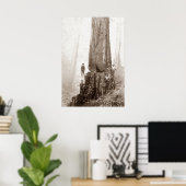 Poster Bûcherons américains vers 1880 (Bureau à domicile)